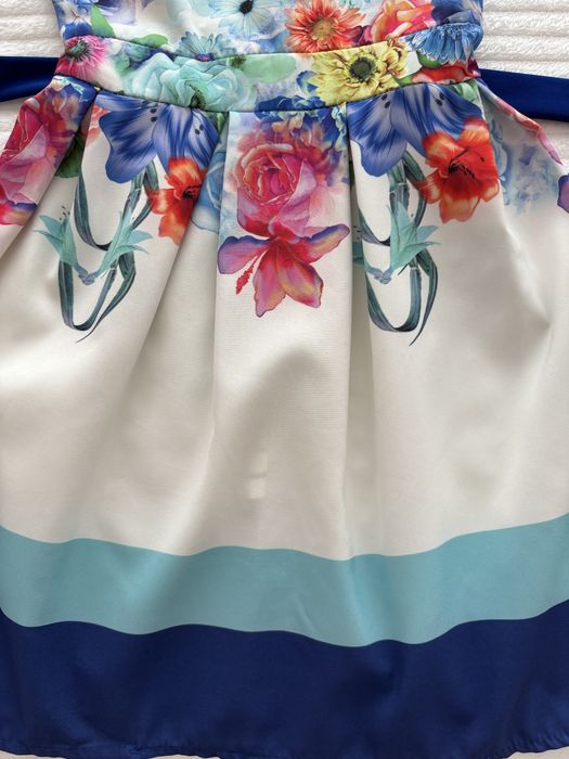 Vestido florido, tam. S, como novo