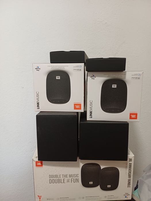 JBL Link Music (Pack 2) – COMO NOVAS – Google Assistant / Wi-Fi
