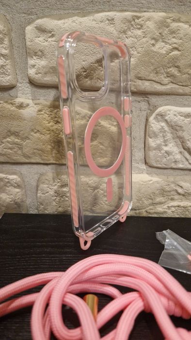 Etui Strap do Iphone 15 Różowy
