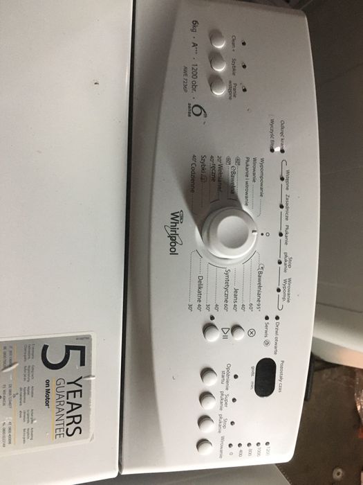 Sprzedam Pralke Whirpool AWE 7236P