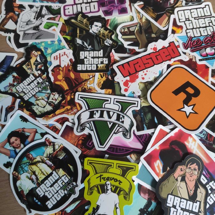50 Autocolantes Stickers GTA 5