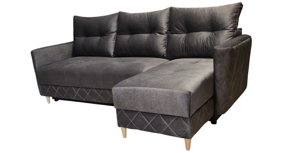 Narożnik Sofa USZAK +, AUTOMAT, 2 Pojemniki, Pikowany, Transport