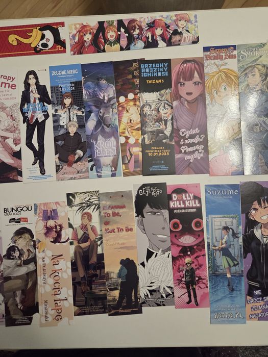 Zakładki manga cena za szt.