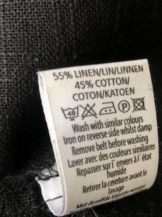 Czarny lniany żakiet/marynarka rozmiar 40