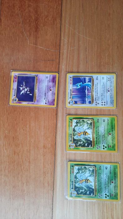 Cartas Pokémon Base Set / Jungle e Fossil - Raras Português e Inglês - Near Mint / Excelentes