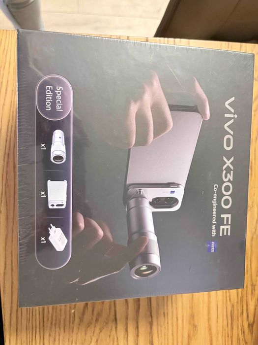Telefon vivo X300 FE 5G 12/512GB 120Hz Czarny BOX Zestaw fotograficzny - NOWY, ORYGINALNIE ZAPAKOWANY. KUPIONY W X-KOM