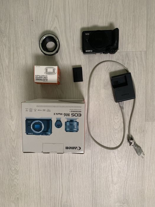 Canon eos m6 mark ii + адаптер