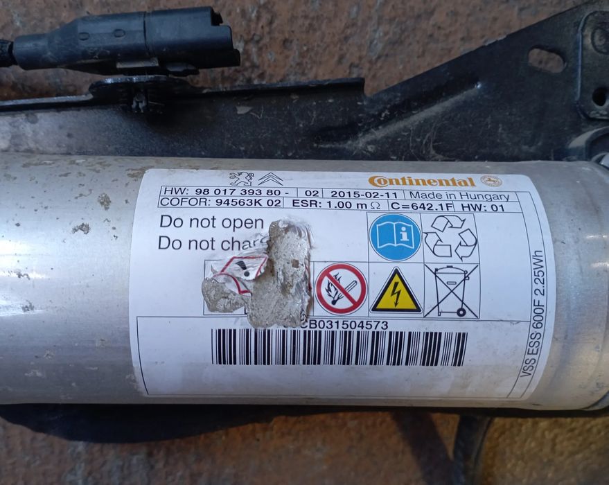 Centralina Start/Stop Citroen Berlingo / C4 / Peugeot 208 / 308 / 508 1.6 Hdi 2015 Ref. 9801739380
