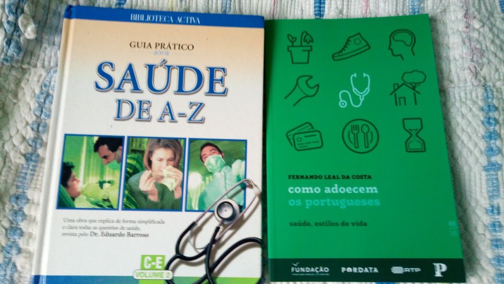 2 Livros "saúde de A-Z" e "como adoecem os portugueses"