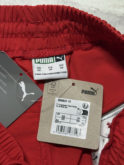 Жіночі оверсайз спортивні штани puma t7 oversized на утяжках xs-s