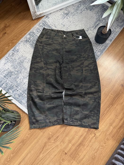 Baggy washed camo oversized jeans камуфляжні джинси широкі y2k вареные камуфляжные штаны archive opium sk8 erd no faith military милитари бегги