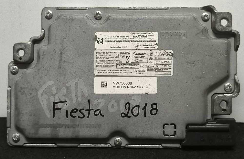 Módulo Navegação H1BT-14G371-AFC - FORD FIESTA VII