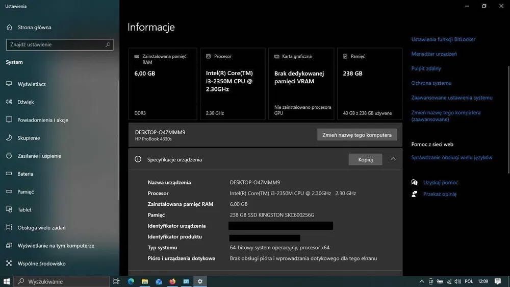 Laptop HP ProBook 4330s - stan idealny