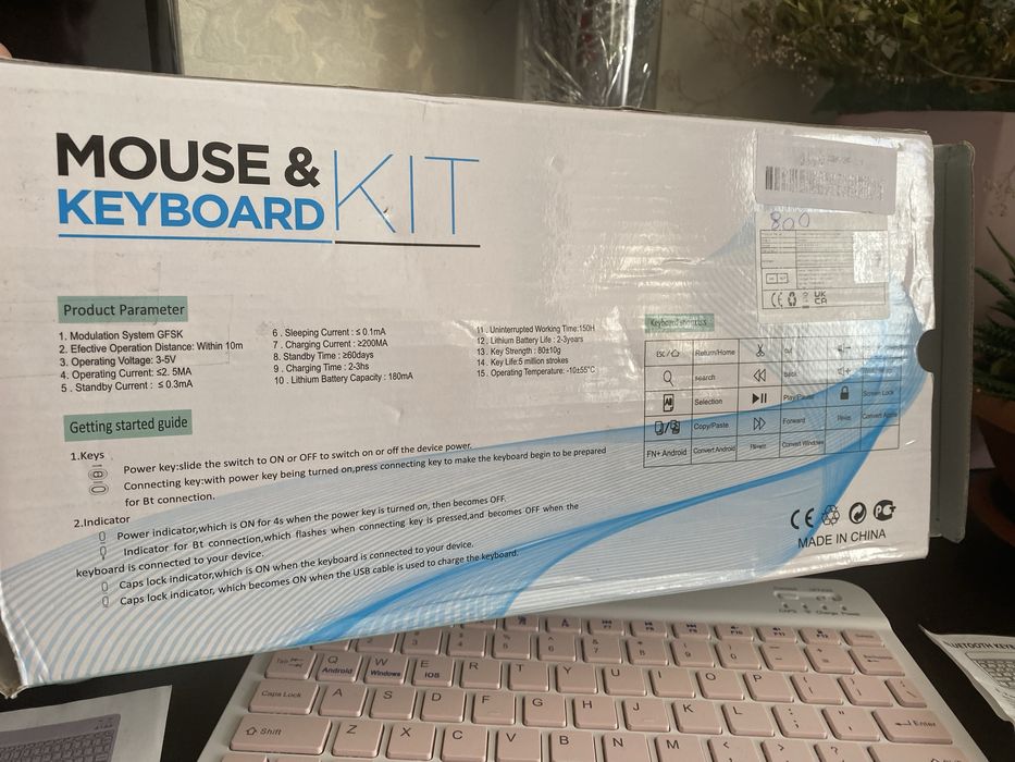 Bluetooth клавіатура і мишка Mouse & Keyboard Kit