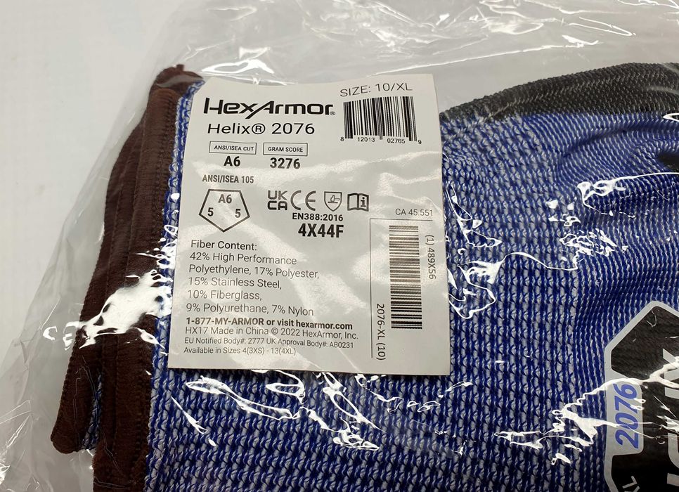 Rękawice ochronne 2 szt HELIX HEXARMOR 2076, Komis Jasło Czackiego