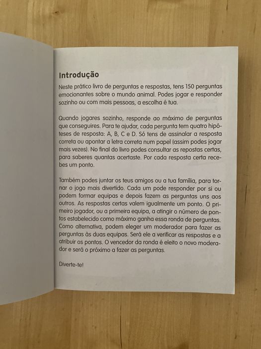 Descobre os Animais: perguntas e respostas