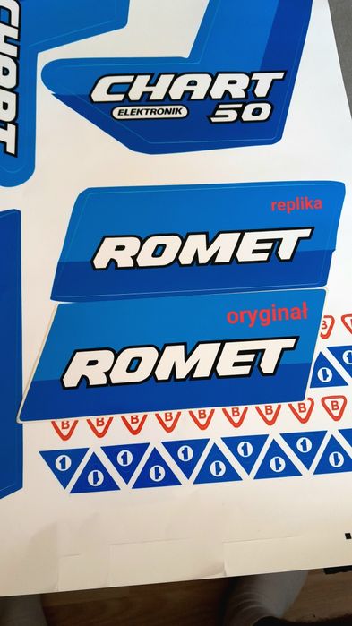 Romet Chart 210 211 naklejki komplet 1:1