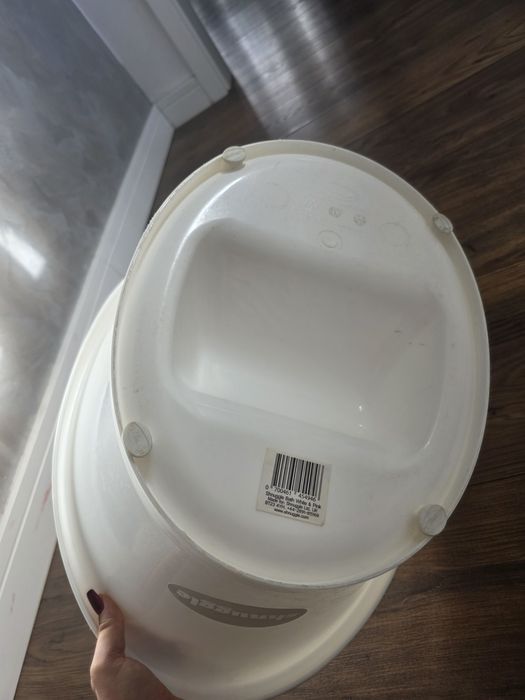 Wanienka niemowlęca Shnuggle, biało-różowa