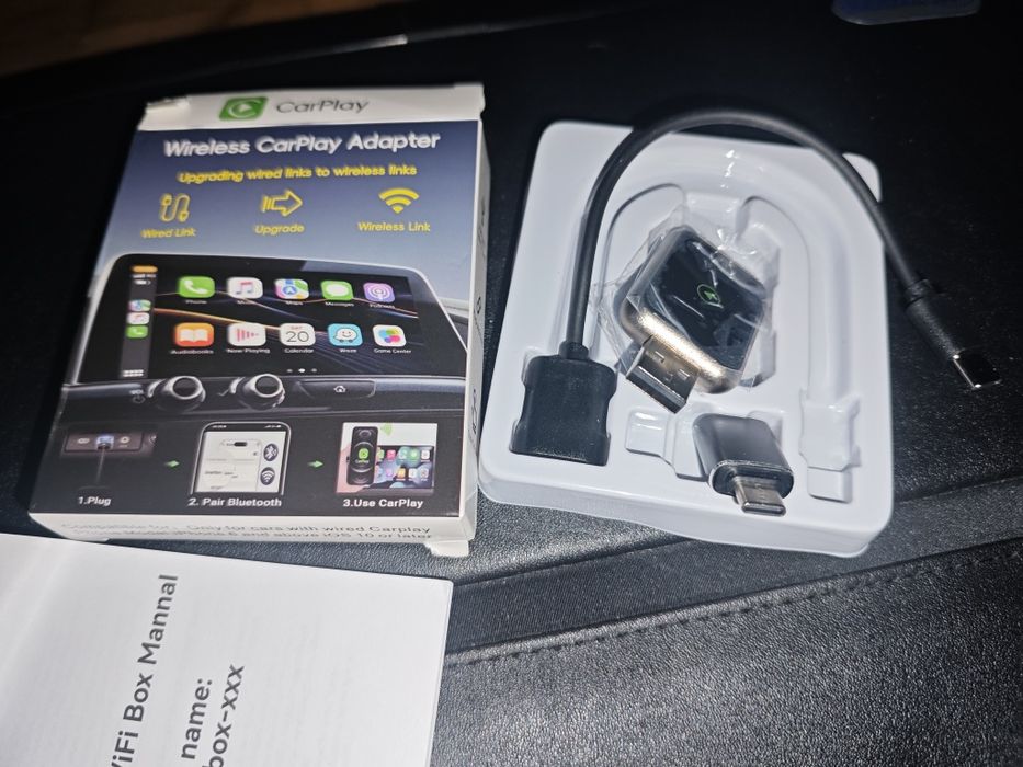Bezprzewodowy Adapter CarPlay USB - Konwerter Wired to Wireless (NOWY