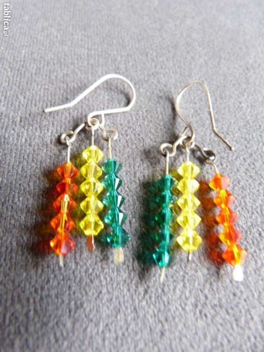 kolczyki SVAROWSKI rasta