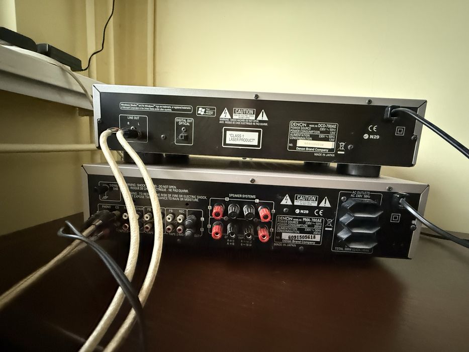 Denon PMA-700AE + DCD-700AE – wzmacniacz i odtwarzacz CD + pilot