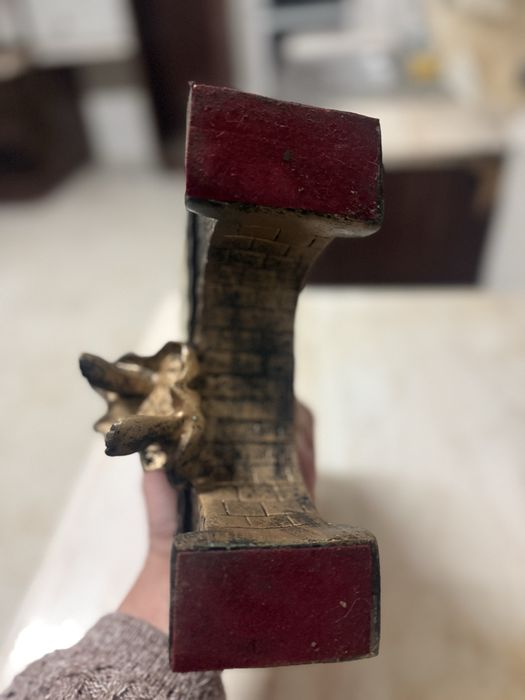 Relogio de mesa Crosa em Bronze