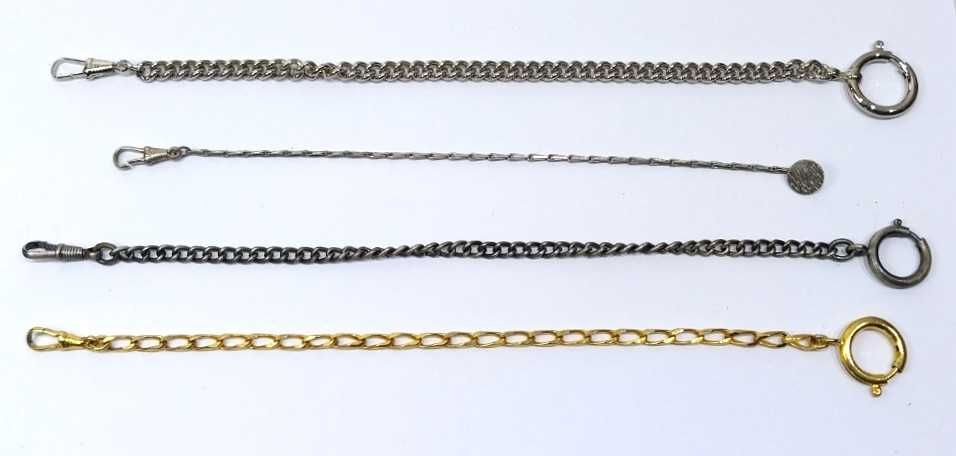 Lote com 4 correntes para Relógios de Bolso