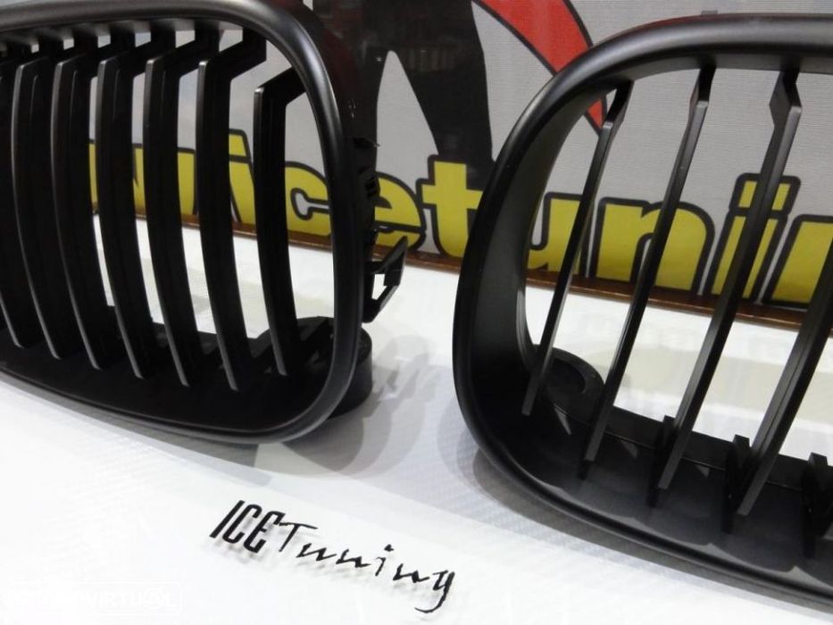 Grelha frontal BMW E60, E61 2003-2010 em preto mate