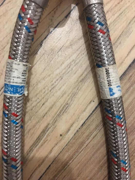 2x rurki przewody do wody dlugosc 60 cm