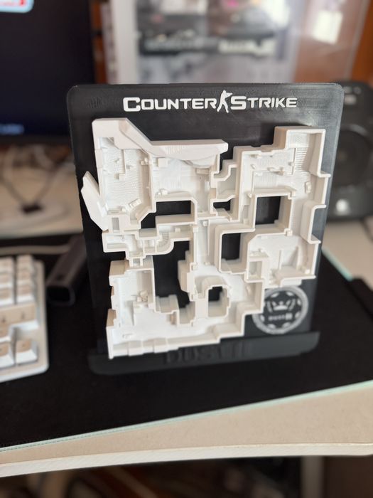 Mapa Dust II em relevo