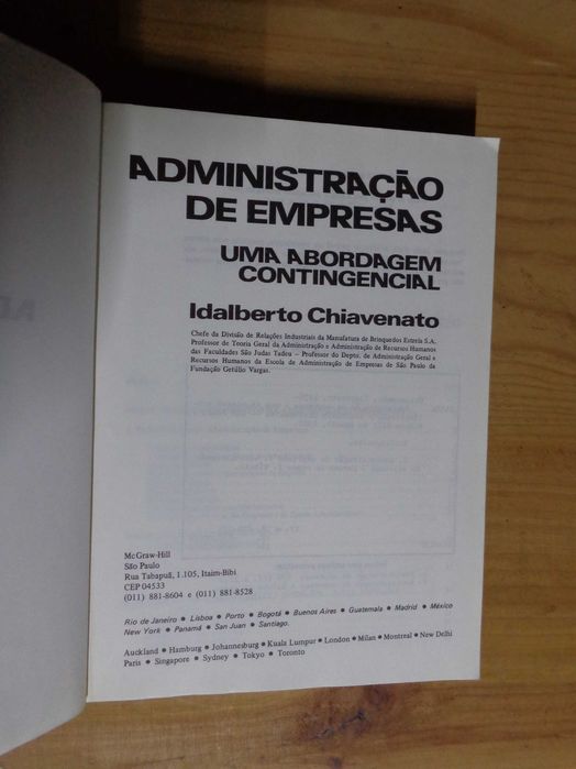 Livro - Administração de Empresas: Uma Abordagem Contingencial