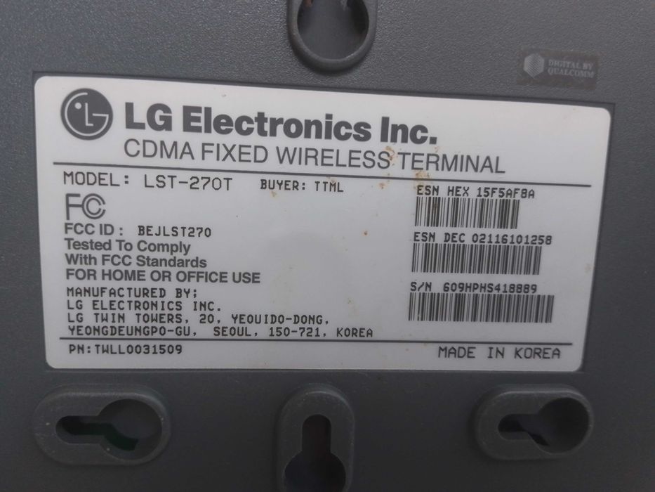 Wi-fi роутер Lg Tata indicom для работы с телефонной сетью.