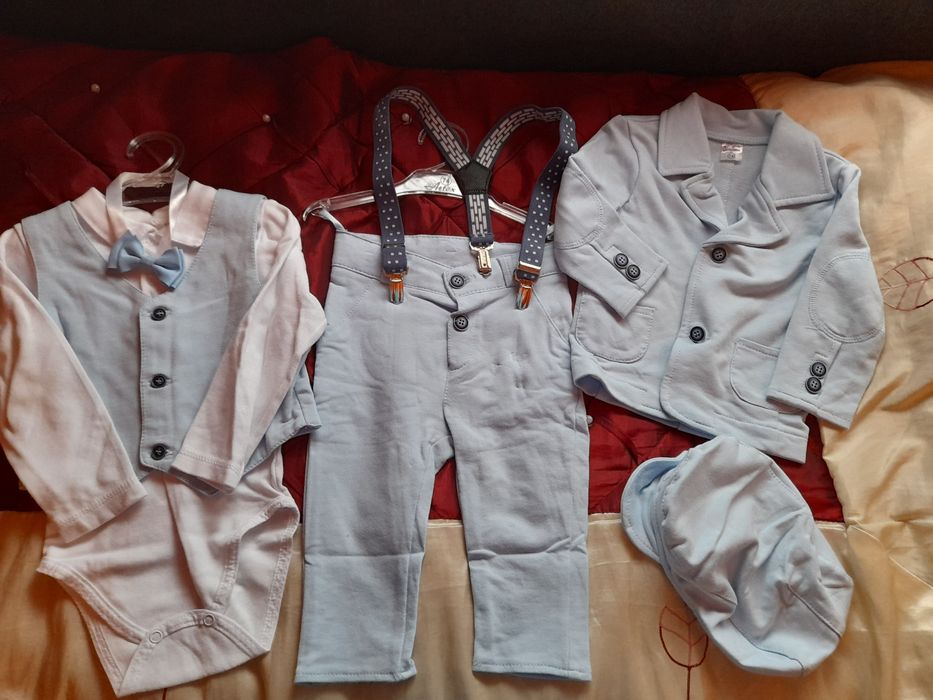 Komplet na chrzest rozm. 74