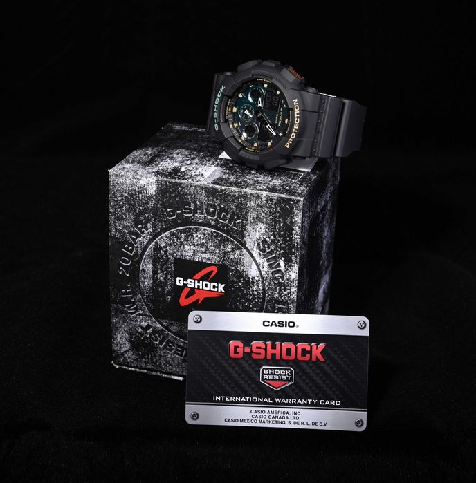 Годинник ударостійкий Casio G-Shock GA-100RC-1A новий оригінал