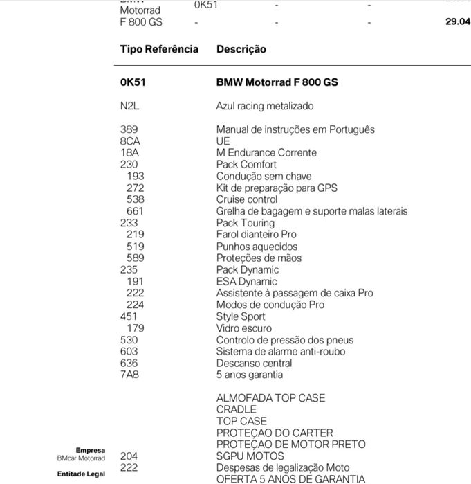 Bmw F800gs full extras