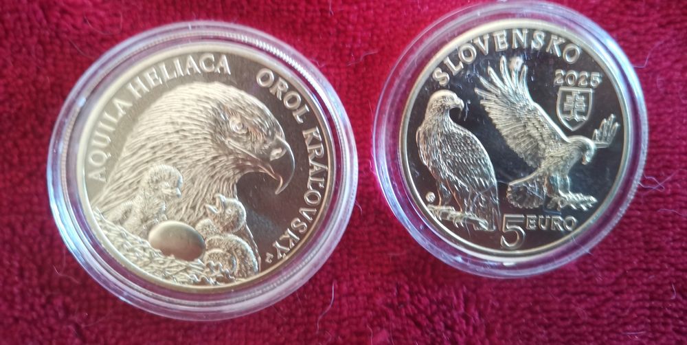 Moedas Eslováquia - coleção da Fauna