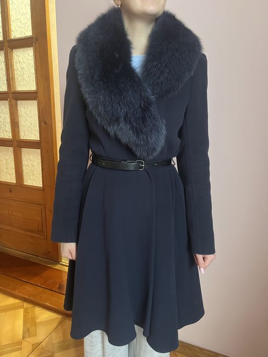 Пальто зимове з натуральним хутром