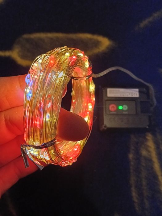 Luzes de natal solares 32 metros