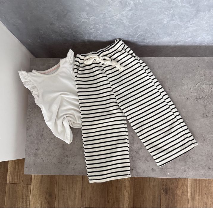 Zara рубашка, брючки для дівчинки