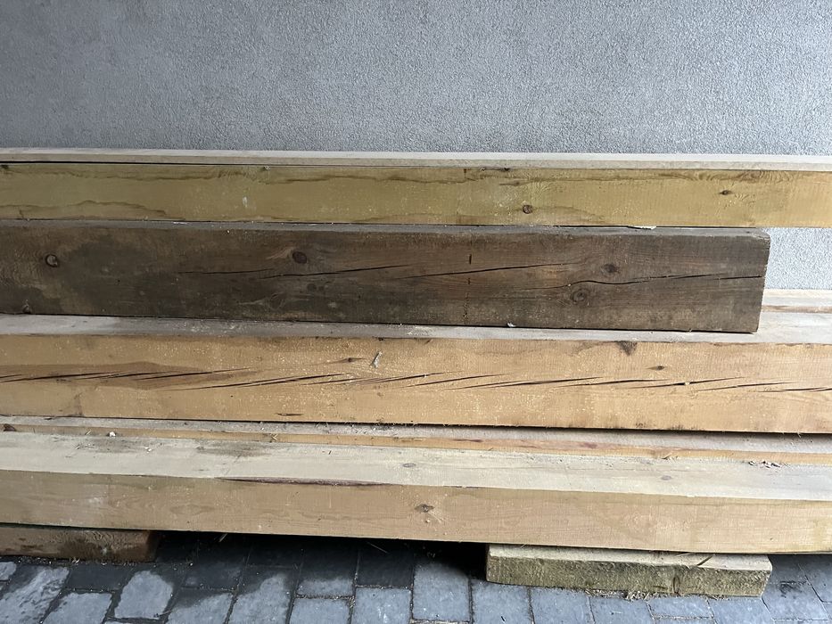 Drewno sosnowe belki z rozbiórki