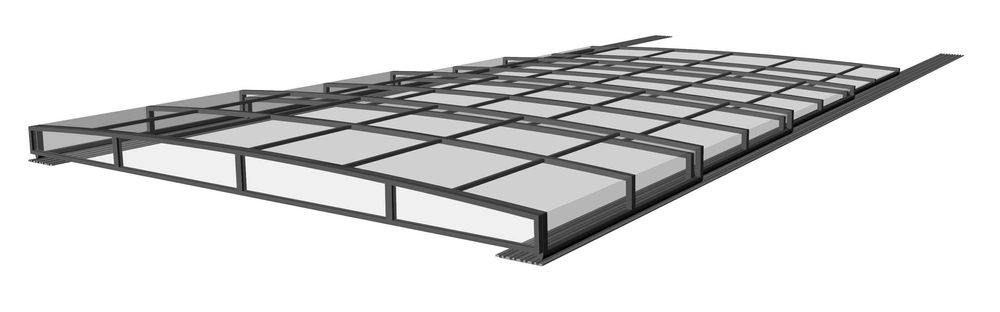 Zadaszenie basenowe niskie Prestige 7,75 x 4,25 x 0,60 | Vivapool