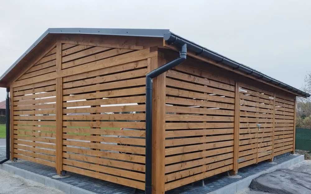 wiata 50 m2 na 3 samochody solidnie polecam