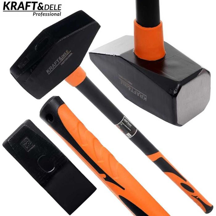 KRAFT&DELE Solidny Młotek Młot Ślusarski 10kg 90cm Fiberglass KD256