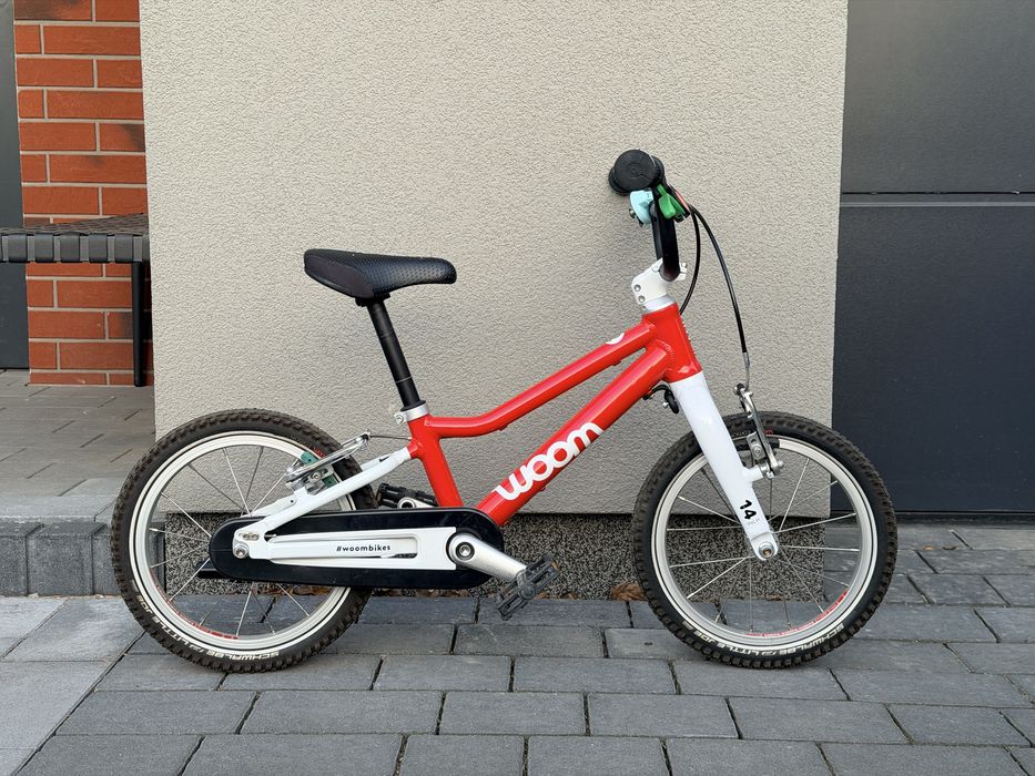 Rower dla dziecka Woom 2 – Czerwony + Nóżka