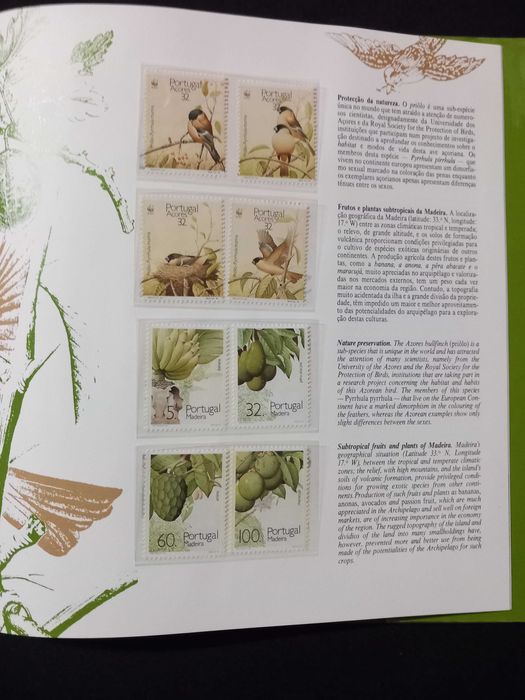 Filatelia - Livro Portugal em selos ano 1990