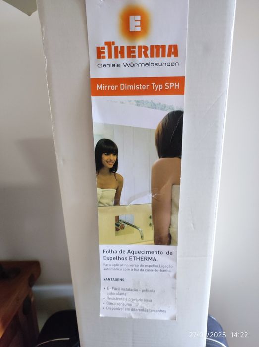 Desembaciador de espelho casa de banho