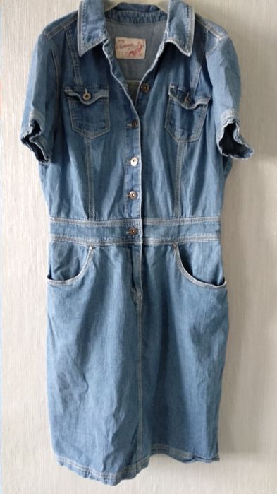 Super sukienka jeans r. 40 L