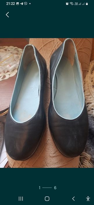 Шкіряні туфлі 42 р балетки