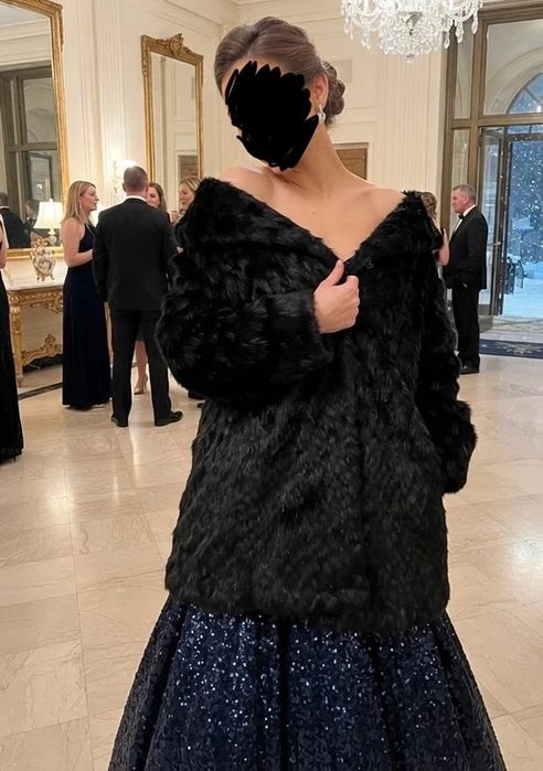 Sztuczne futro futerko zimowe eleganckie M L