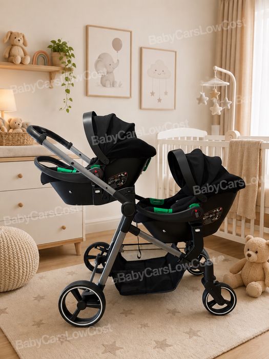 **Carrinho Bebé GÉMEOS * NOVOS * Trio Completo * 3 Cores Disponiveis  * OPORTUNIDADE **